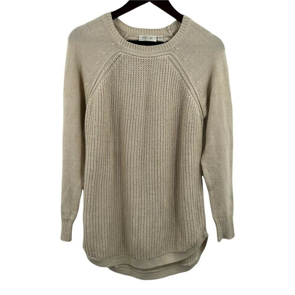RD Style Crew Neck Sweater Beige‎ XS